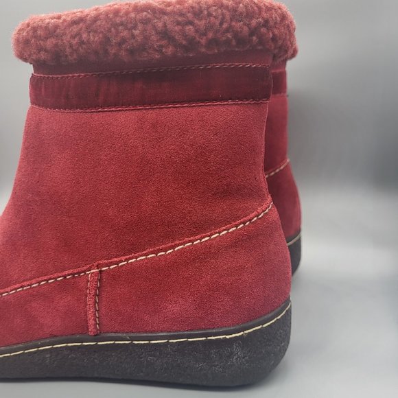 Land's End Suede Faux Fur Lined Booties - Picture 14 of 15